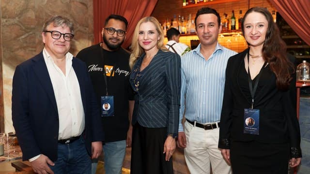 Senior technology leaders at an MG gathering in Dubai
