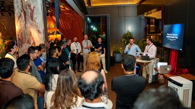 Senior technology leaders at an MG gathering in Dubai
