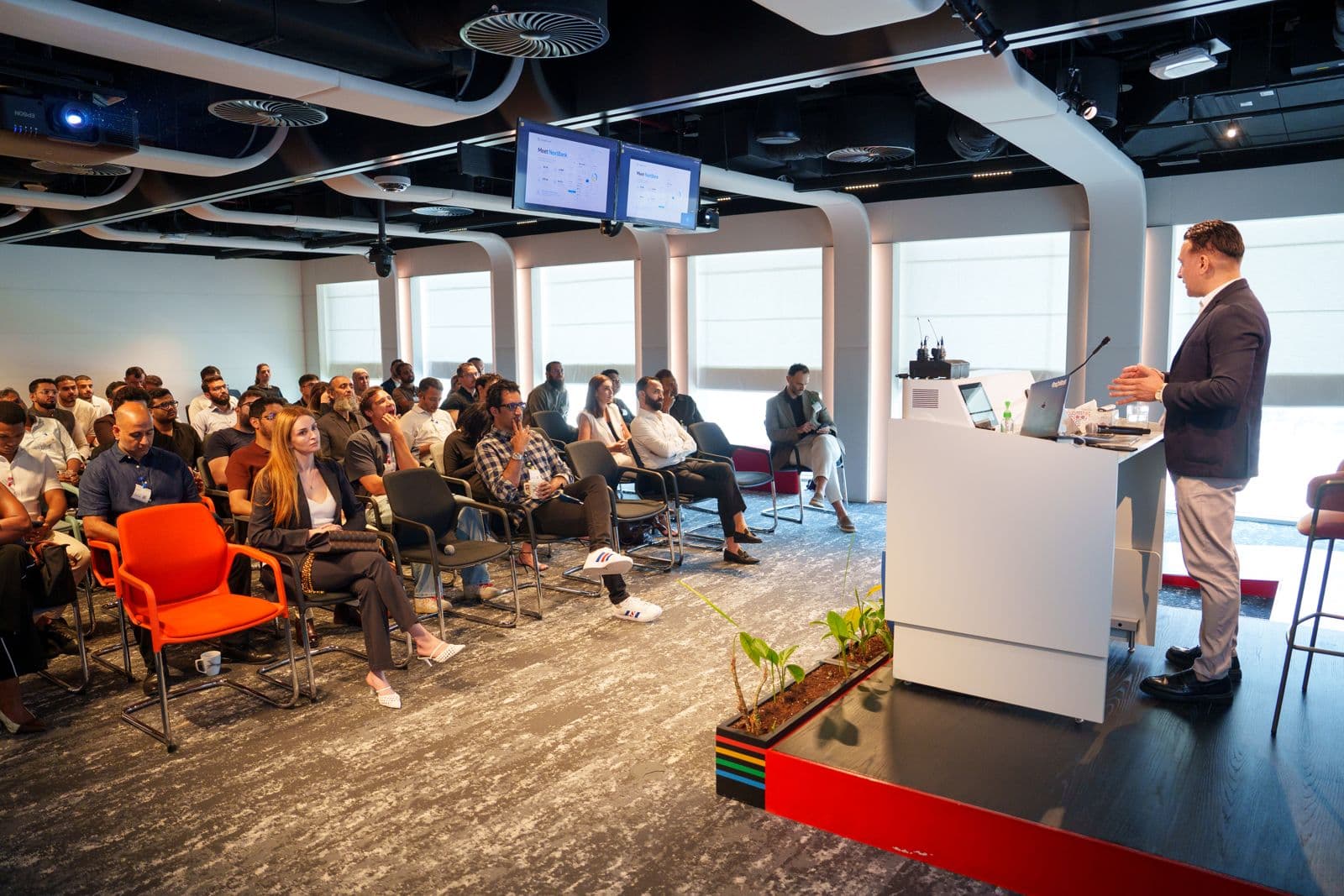 Senior technology leaders at an MG gathering in Dubai
