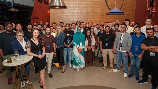 Senior technology leaders at an MG gathering in Dubai